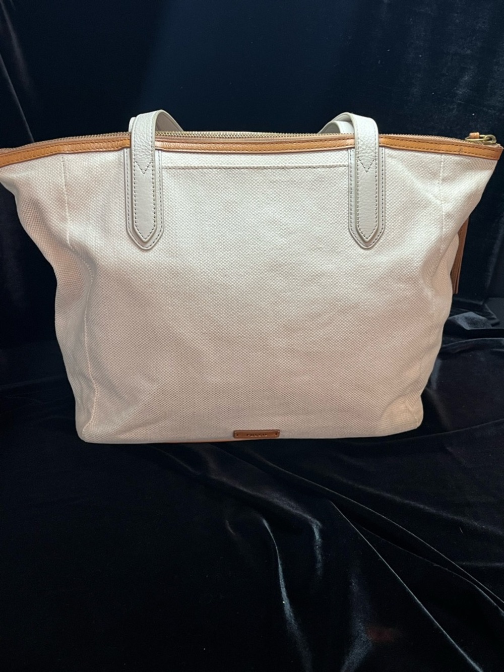 Fossil Sydney Litehide Leather Patchwork Tote - image 6